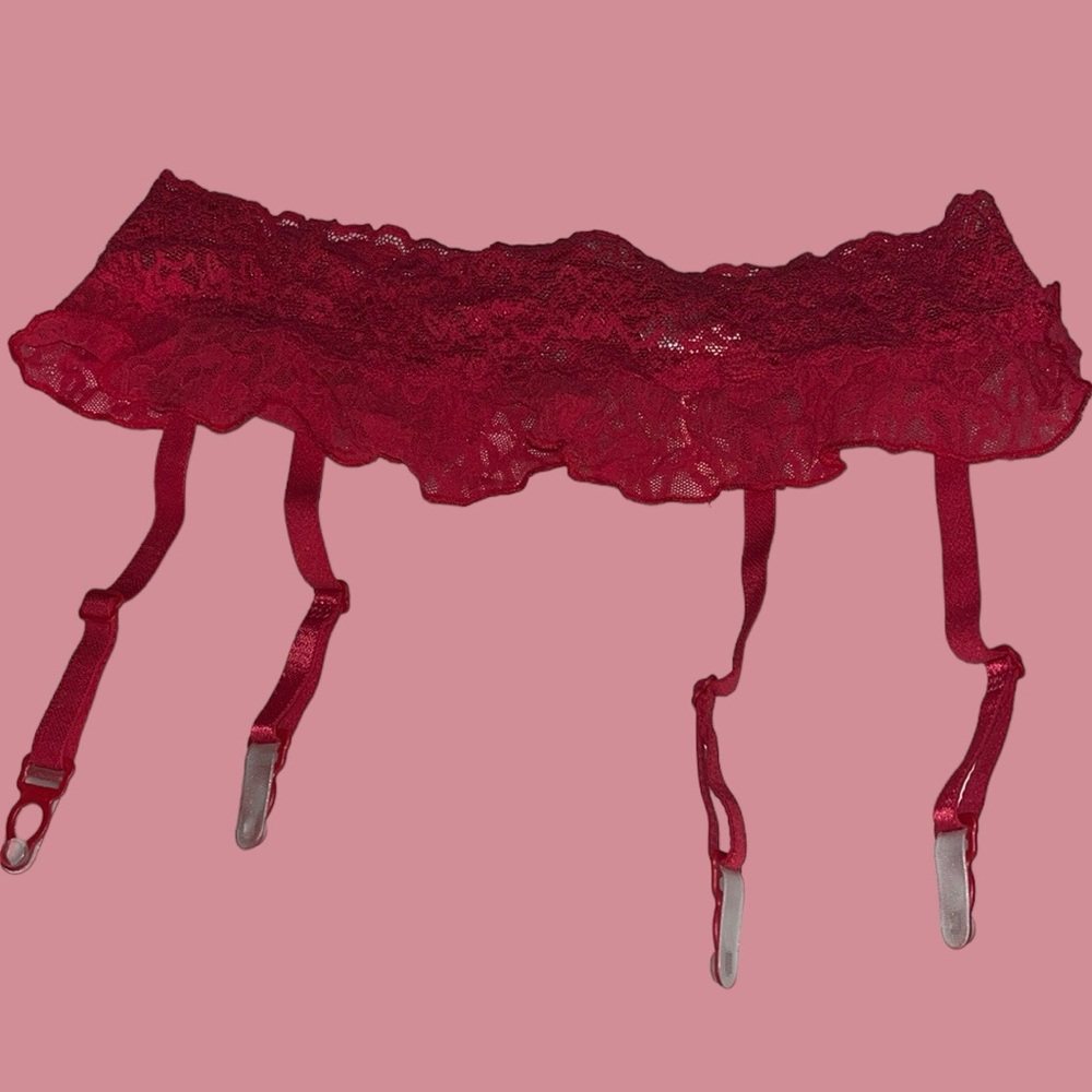 Victoria Secret Lace Ruffles Garter - Size XS/S